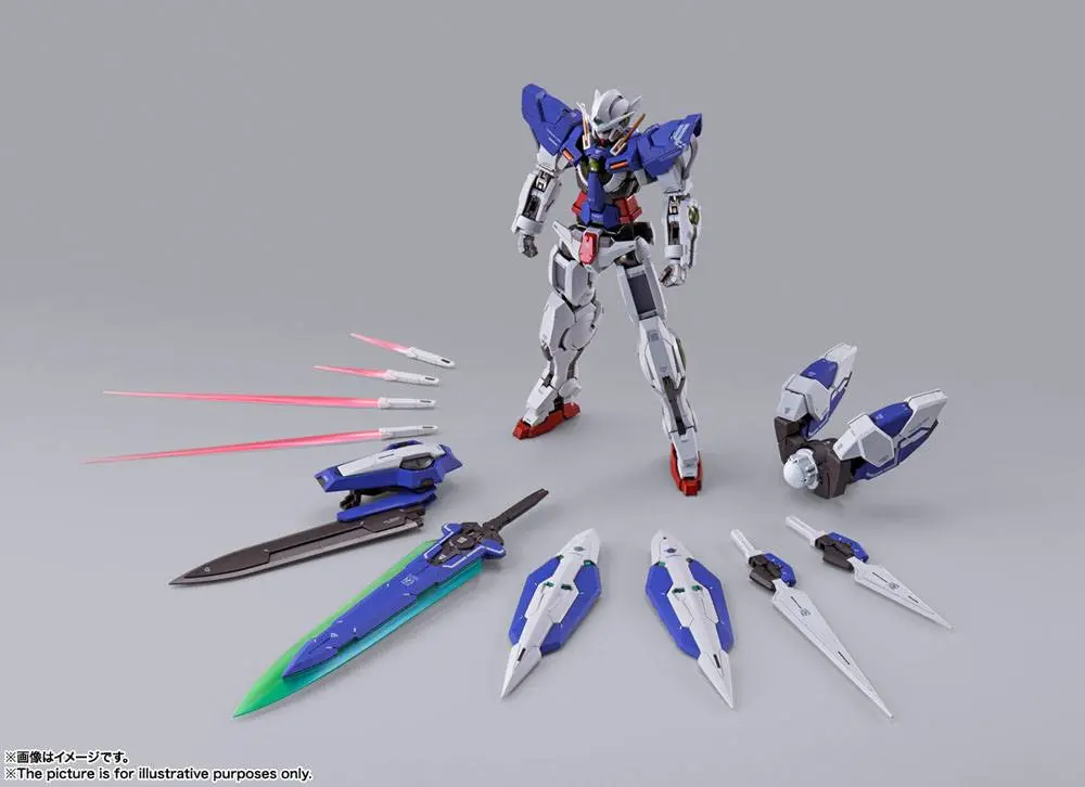 Mobile Suit Gundam 00 Revealed Chronicle Metal Build Diecast Gundam Devise Exia akciófigura 18 cm termékfotó