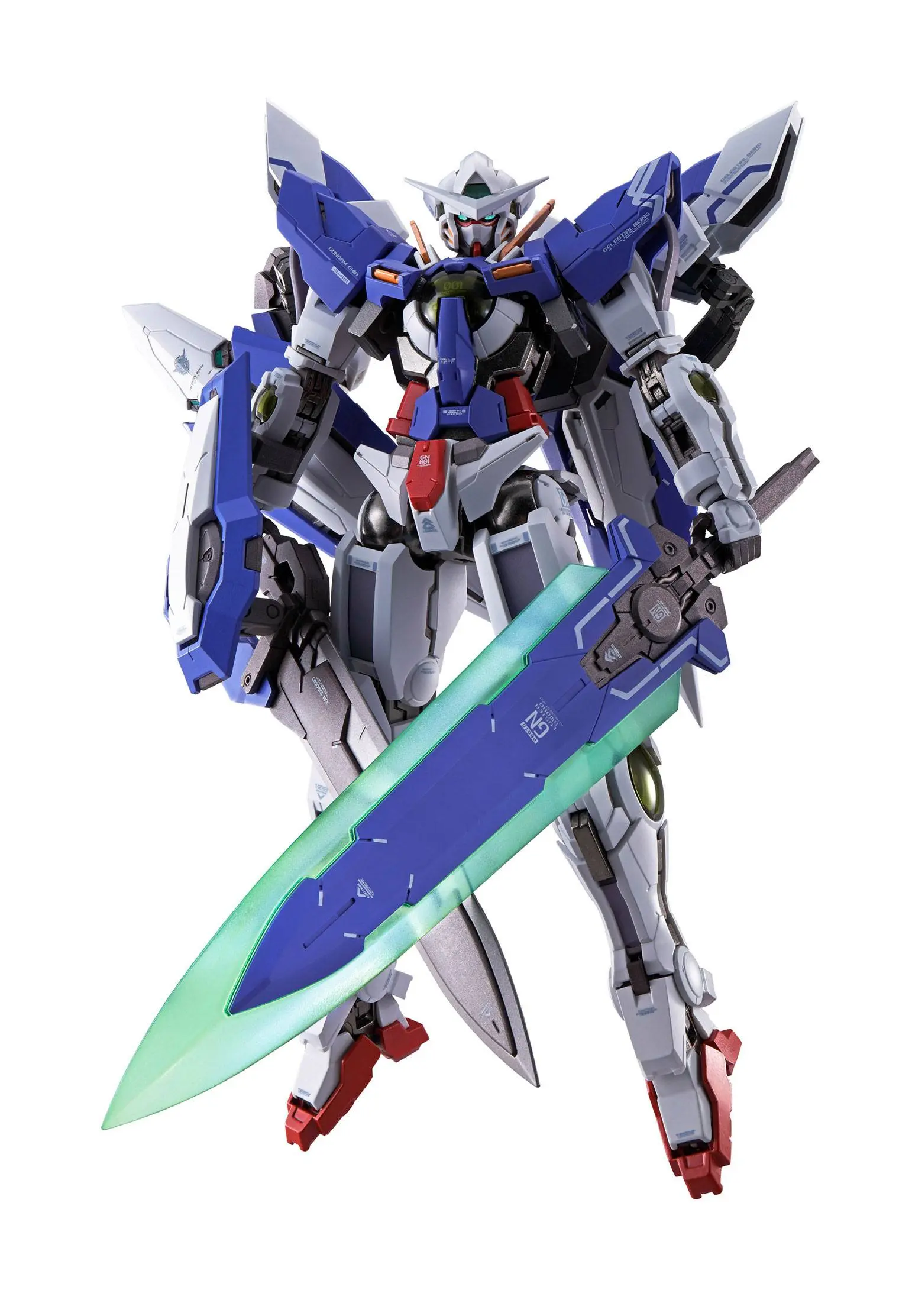Mobile Suit Gundam 00 Revealed Chronicle Metal Build Diecast Gundam Devise Exia akciófigura 18 cm termékfotó