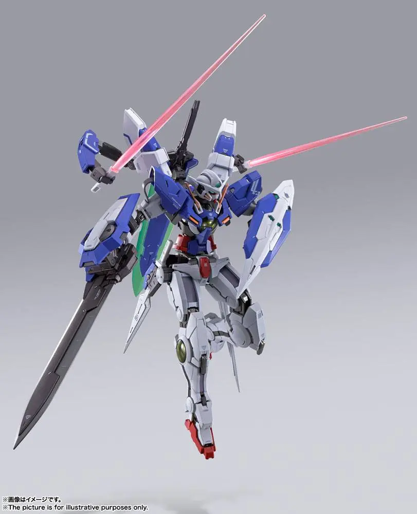 Mobile Suit Gundam 00 Revealed Chronicle Metal Build Diecast Gundam Devise Exia akciófigura 18 cm termékfotó
