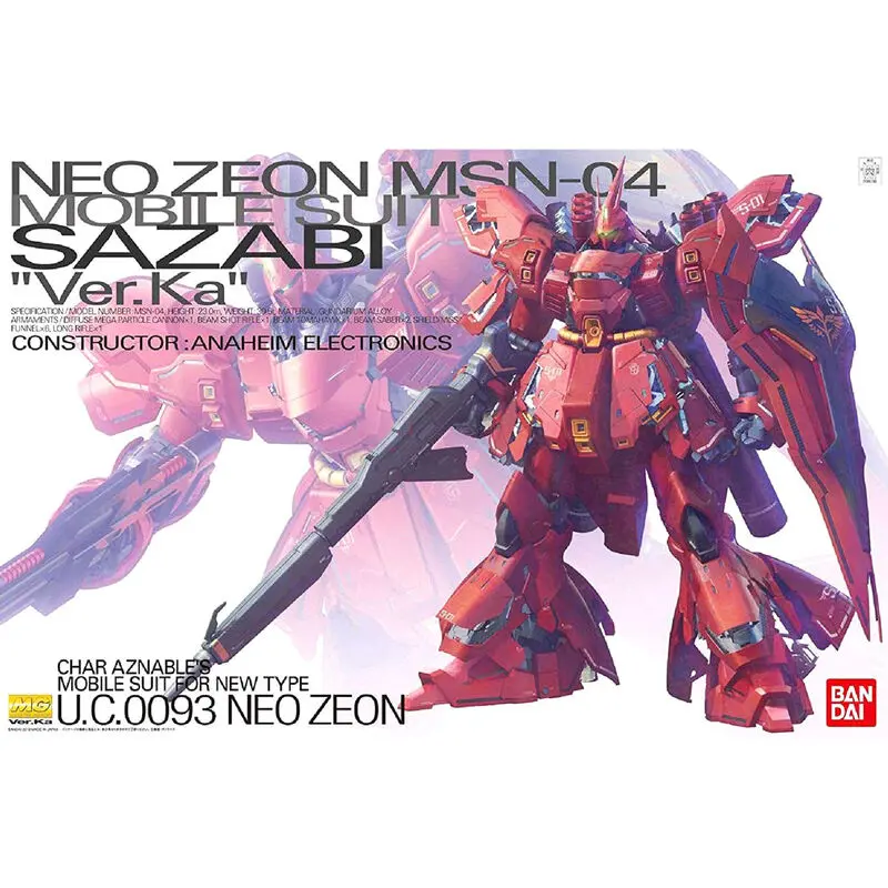 Mobile Suit Gundam Chars Counterattack MSN-04 SAZABI ver KA modell készlet figura termékfotó