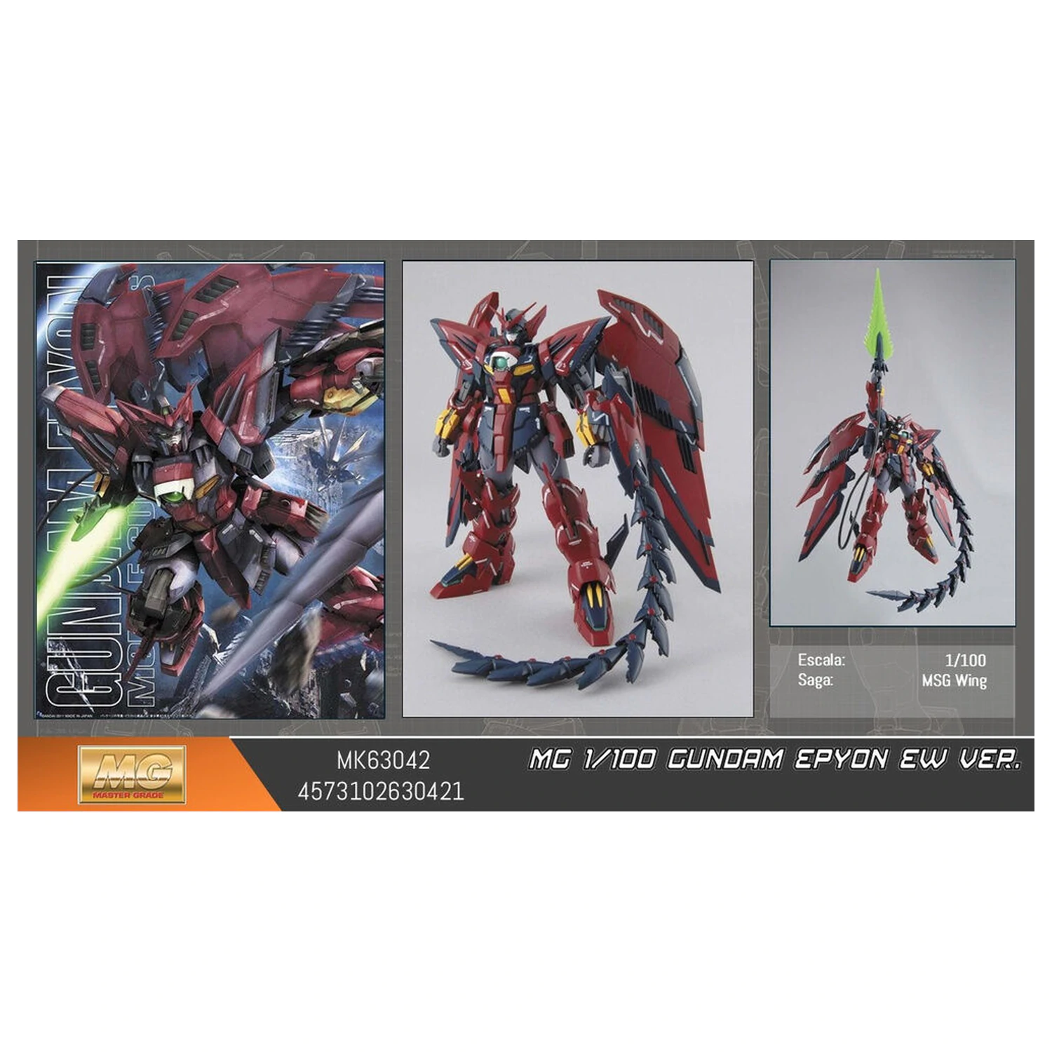 Mobile Suit Gundam Epyon Ew ver. MG 1/100 modell készlet figura termékfotó
