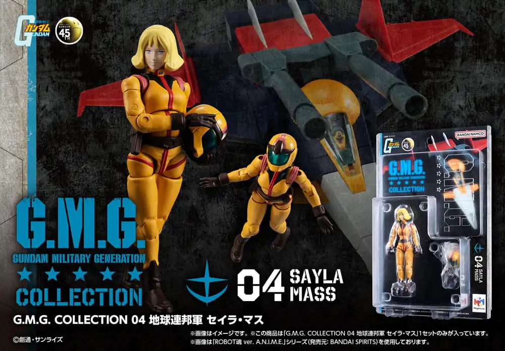 Mobile Suit Gundam G.M.G. Collection 04 Action Figure Earth Federation Sayla Mass 10 cm termékfotó