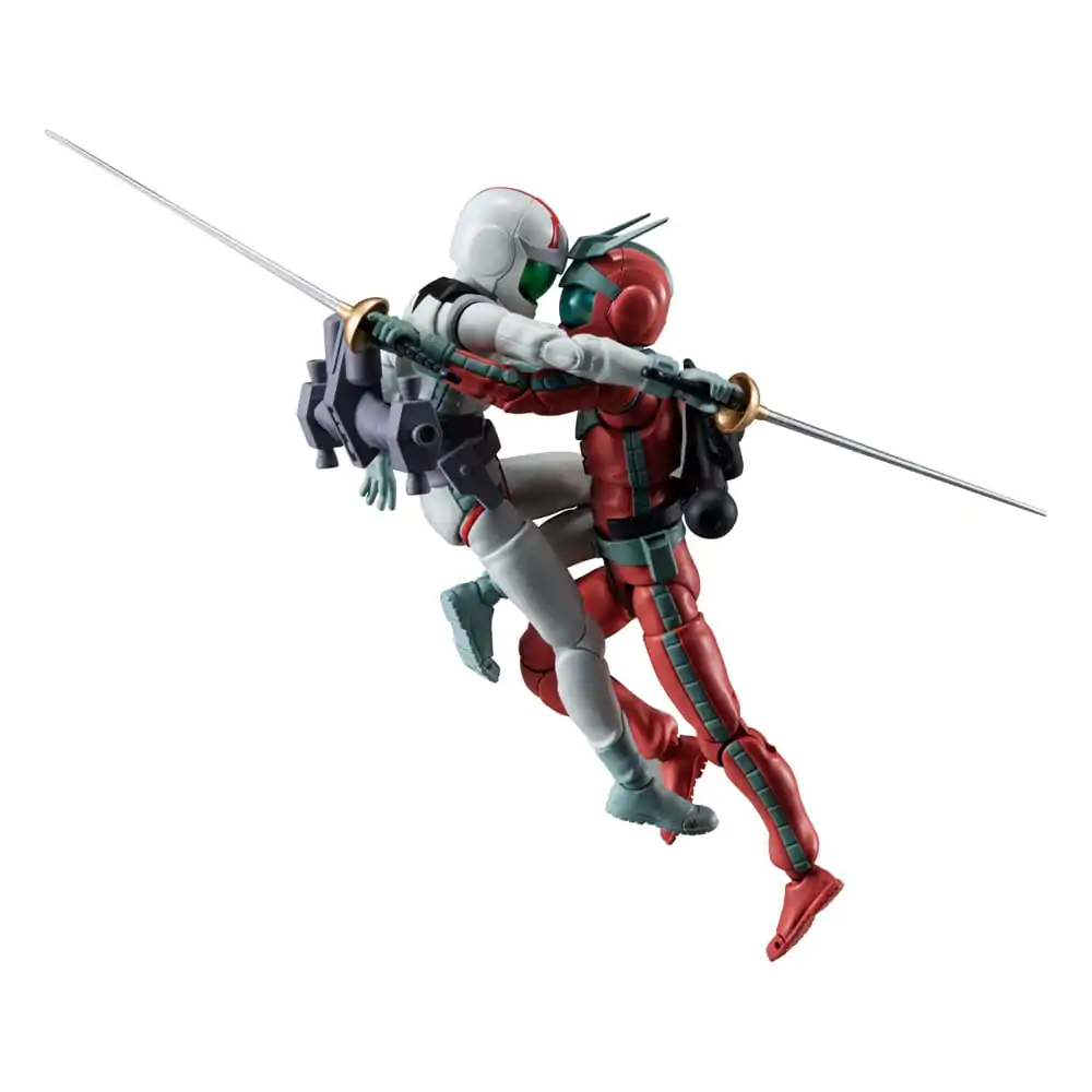 Mobile Suit Gundam G.M.G. Collection EX 09 Earth Federation Amuro Ray & Char Aznable Normal Suit Ver. 2 db-os akciófigura csomag 10 cm   termékfotó