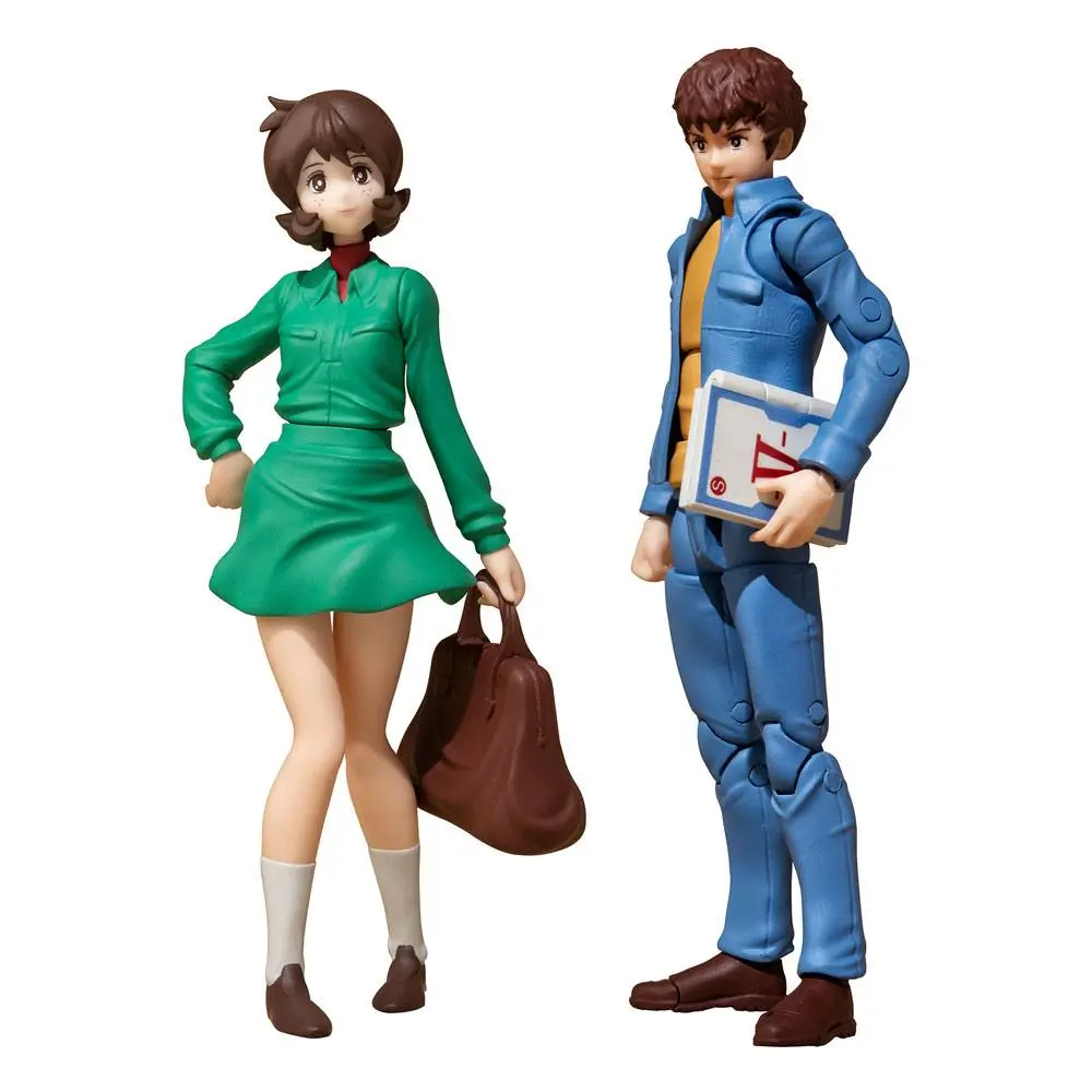 Mobile Suit Gundam G.M.G. Earth Federation 07 Amuro Ray &amp; Frau Bow akciófigura csomag 10 cm termékfotó