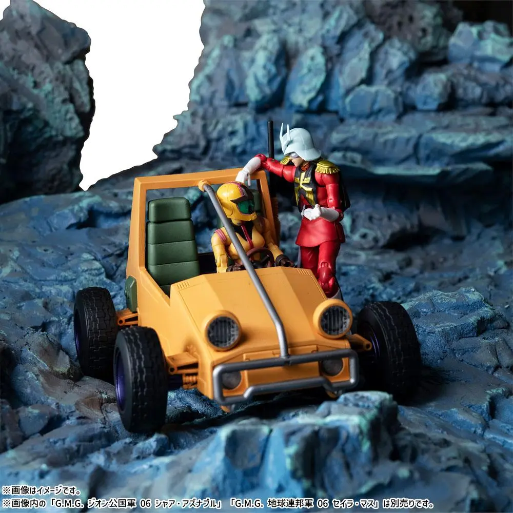 Mobile Suit Gundam G.M.G. Earth Federation 08V-SP General Soldier &amp; Buggy akciófigura és jármű 10 cm termékfotó
