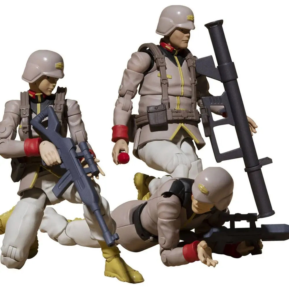 Mobile Suit Gundam G.M.G. Earth Federation Army Soldiers akciófigura csomag 10 cm termékfotó