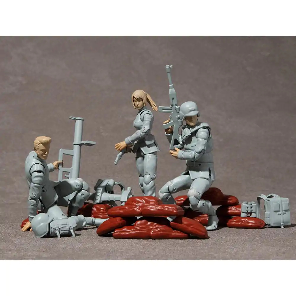 Mobile Suit Gundam G.M.G. Earth United Army Soldier 01-03 Set 3 db-os akciófigura  10 cm termékfotó