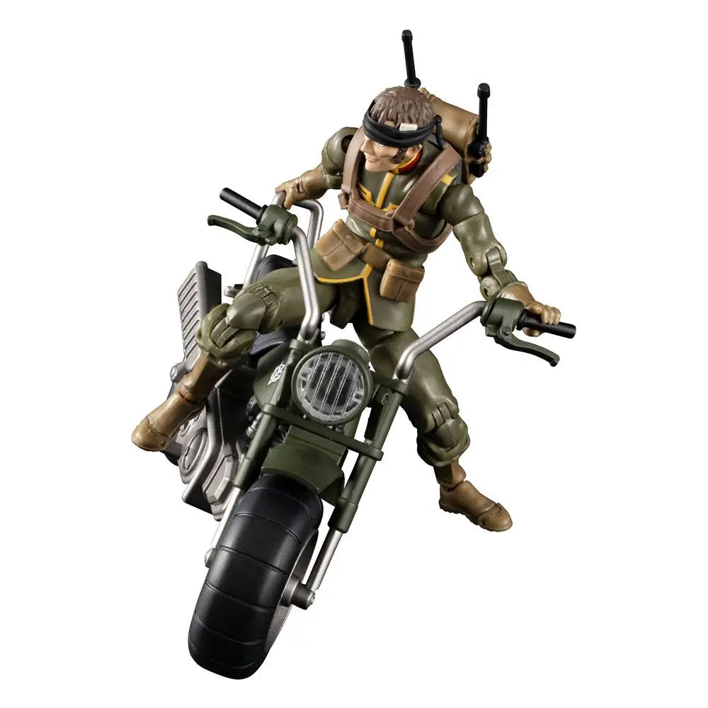 Mobile Suit Gundam G.M.G. Principality of Zeon 08 V-SP General Soldier &amp; Exclusive Motorcycle akciófigura és jármű 10 cm termékfotó
