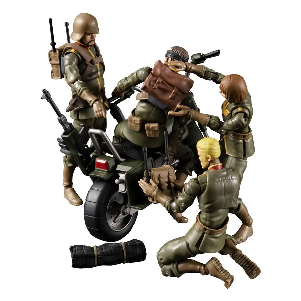 Mobile Suit Gundam G.M.G. Principality of Zeon 08 V-SP General Soldier &amp; Exclusive Motorcycle akciófigura és jármű 10 cm termékfotó