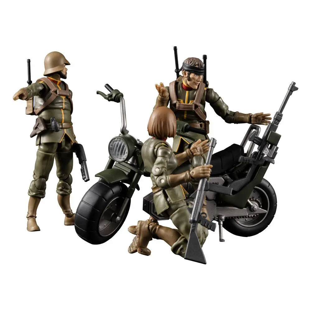 Mobile Suit Gundam G.M.G. Principality of Zeon 08 V-SP General Soldier &amp; Exclusive Motorcycle akciófigura és jármű 10 cm termékfotó