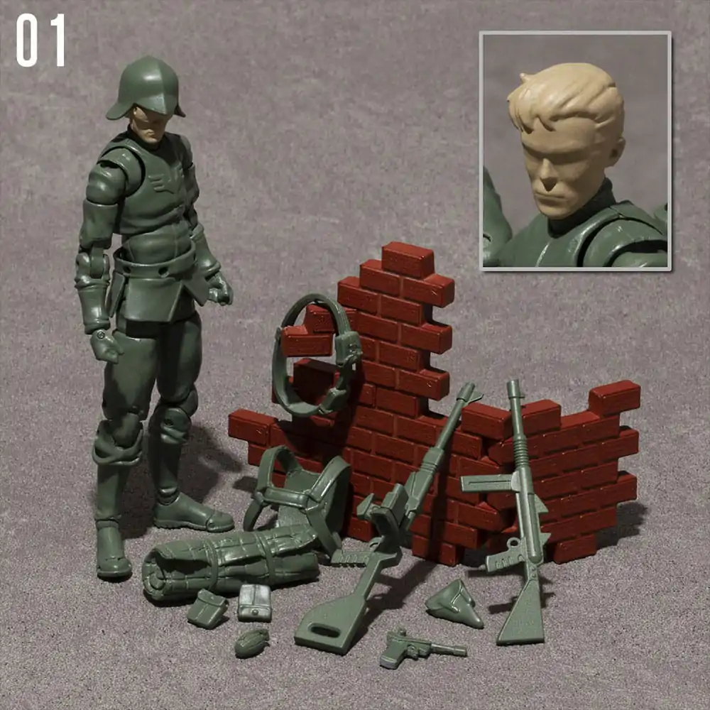 Mobile Suit Gundam G.M.G. Principality of Zeon General Soldier 01-03 Set 3 db-os akciófigura csomag 10 cm termékfotó