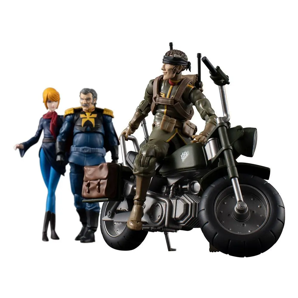 Mobile Suit Gundam G.M.G. Principality of Zeon Team Ramba Ral Akciófigura és jármű csomag 10 cm termékfotó