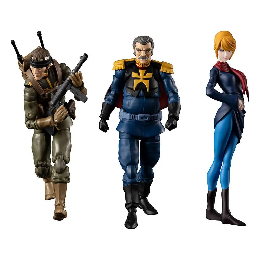Mobile Suit Gundam G.M.G. Principality of Zeon Team Ramba Ral Akciófigura és jármű csomag 10 cm termékfotó