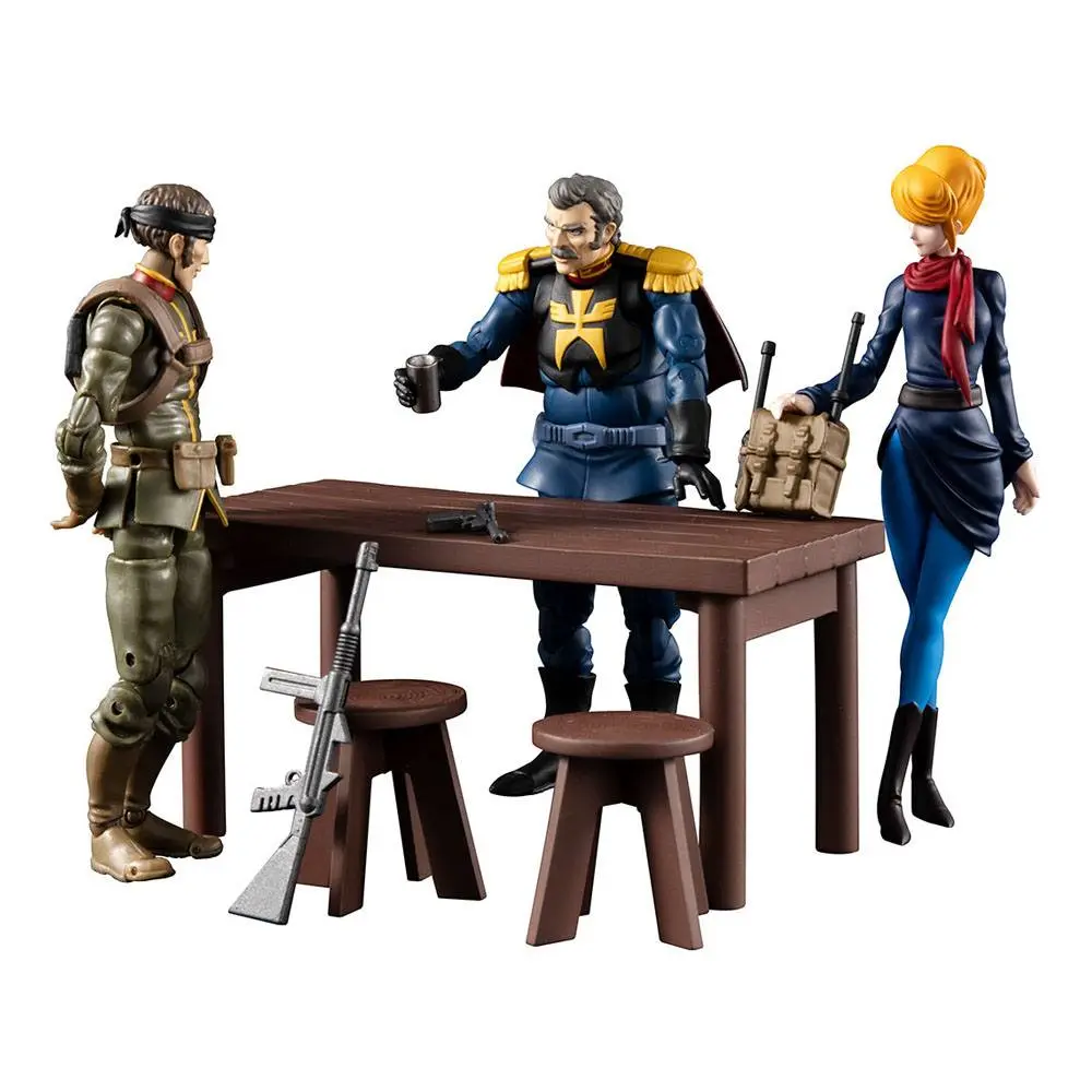 Mobile Suit Gundam G.M.G. Principality of Zeon Team Ramba Ral Akciófigura és jármű csomag 10 cm termékfotó