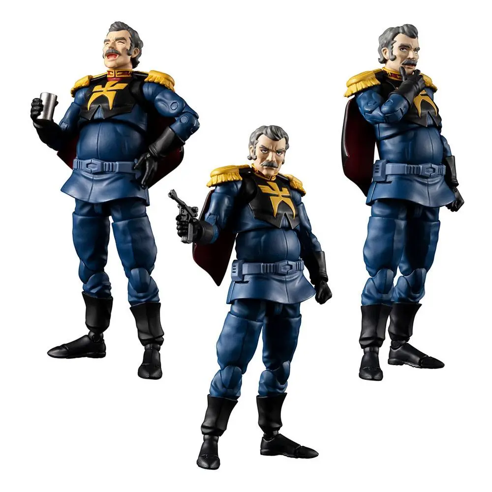 Mobile Suit Gundam G.M.G. Principality of Zeon Team Ramba Ral Akciófigura és jármű csomag 10 cm termékfotó
