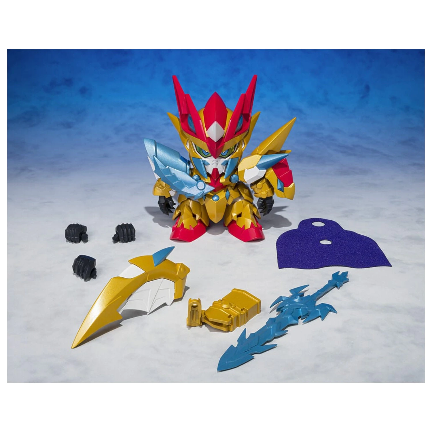 Mobile Suit Gundam Ganso SD Gundam World Holy Dragon Knight Zero Gundam figura 8cm termékfotó