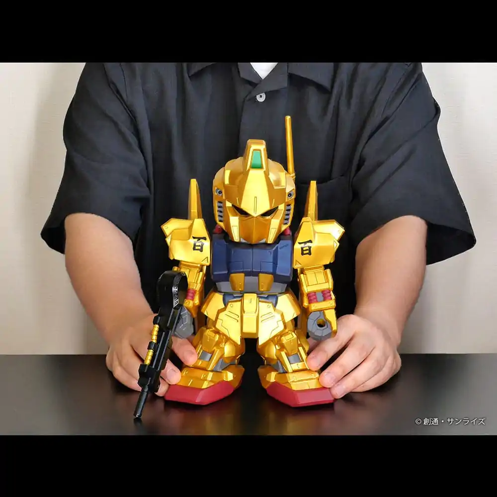 Mobile Suit Gundam Jumbo Sofbi Vinyl figura Hyakushiki Gold Ver. 30 cm  termékfotó