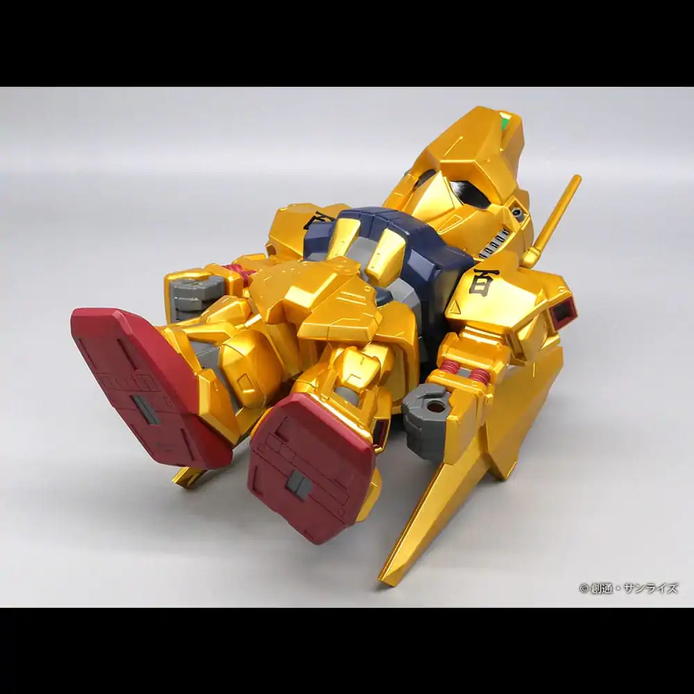 Mobile Suit Gundam Jumbo Sofbi Vinyl figura Hyakushiki Gold Ver. 30 cm  termékfotó