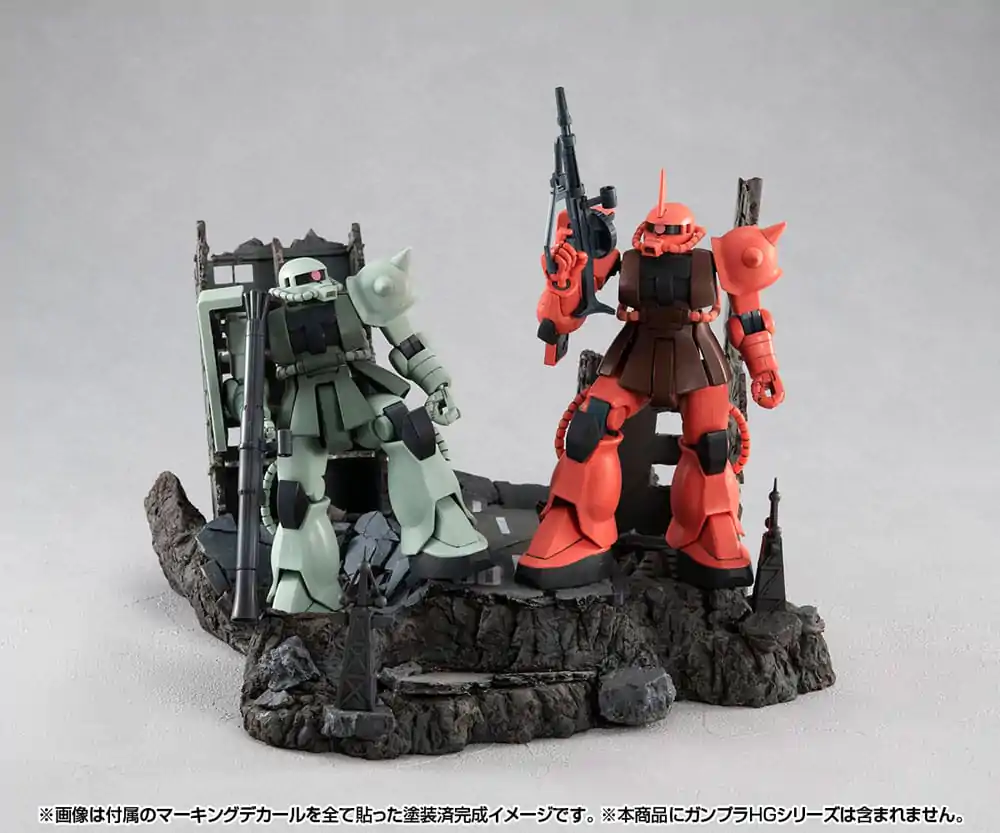 Mobile Suit Gundam Realistic Model Series Diorama G Structure GS02M The abandoned buildings in New Yark City Anyaga Color Edition termékfotó