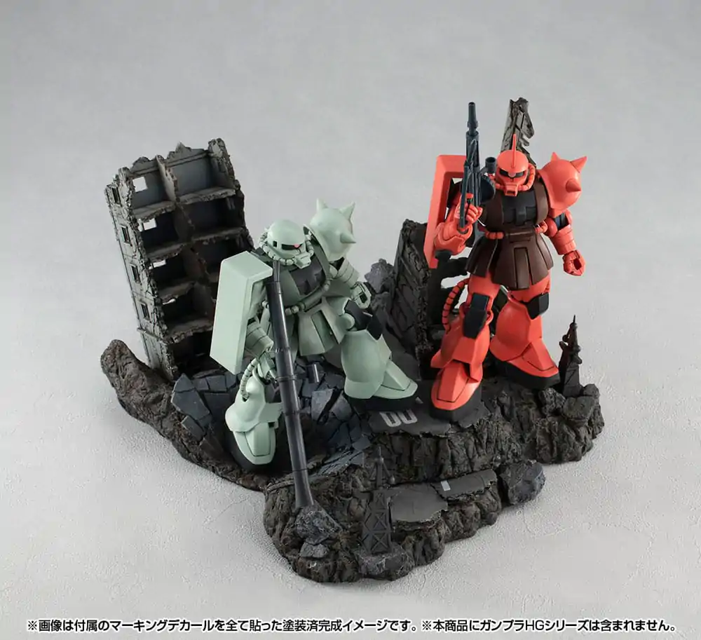Mobile Suit Gundam Realistic Model Series Diorama G Structure GS02M The abandoned buildings in New Yark City Anyaga Color Edition termékfotó