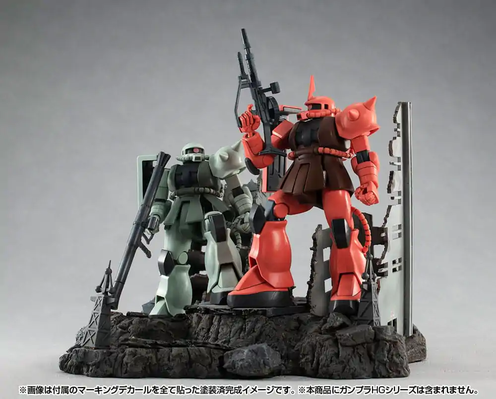 Mobile Suit Gundam Realistic Model Series Diorama G Structure GS02M The abandoned buildings in New Yark City Anyaga Color Edition termékfotó