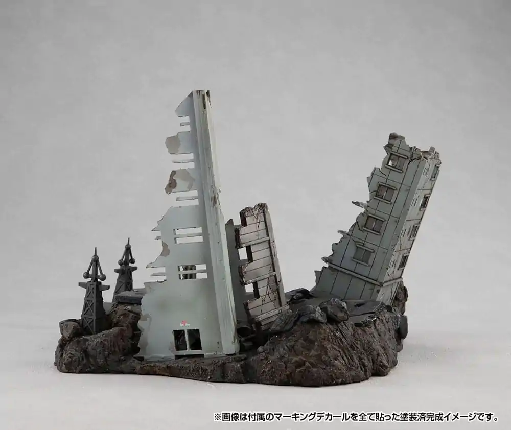 Mobile Suit Gundam Realistic Model Series Diorama G Structure GS02M The abandoned buildings in New Yark City Anyaga Color Edition termékfotó