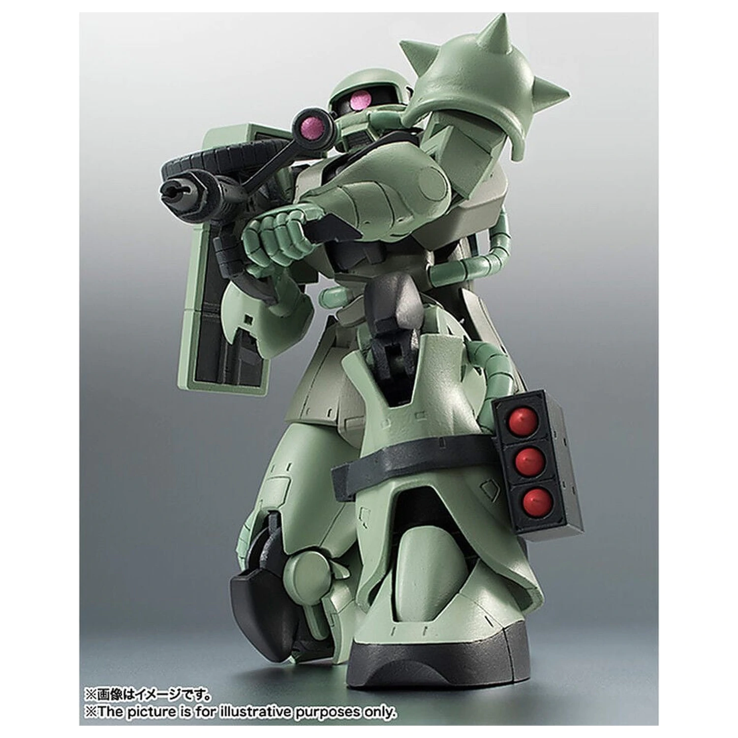 Mobile Suit Gundam Robot Spirits MS 06 Zaku ver ANIME Reissue figura 12,5cm termékfotó