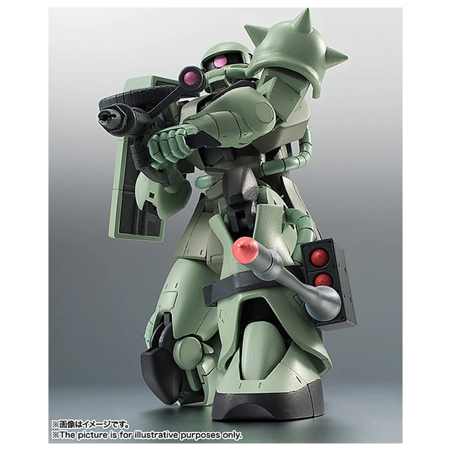 Mobile Suit Gundam Robot Spirits MS 06 Zaku ver ANIME Reissue figura 12,5cm termékfotó
