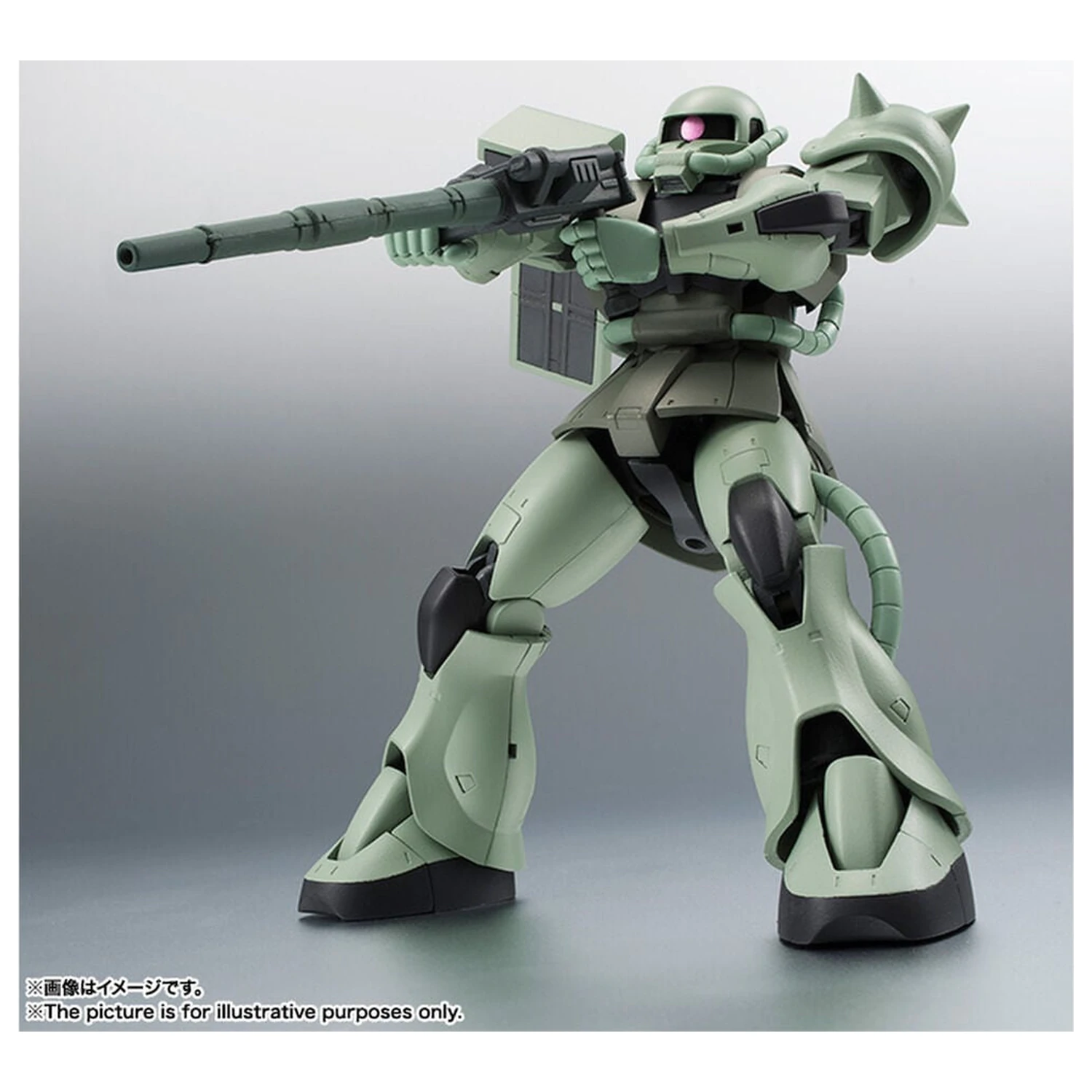 Mobile Suit Gundam Robot Spirits MS 06 Zaku ver ANIME Reissue figura 12,5cm termékfotó