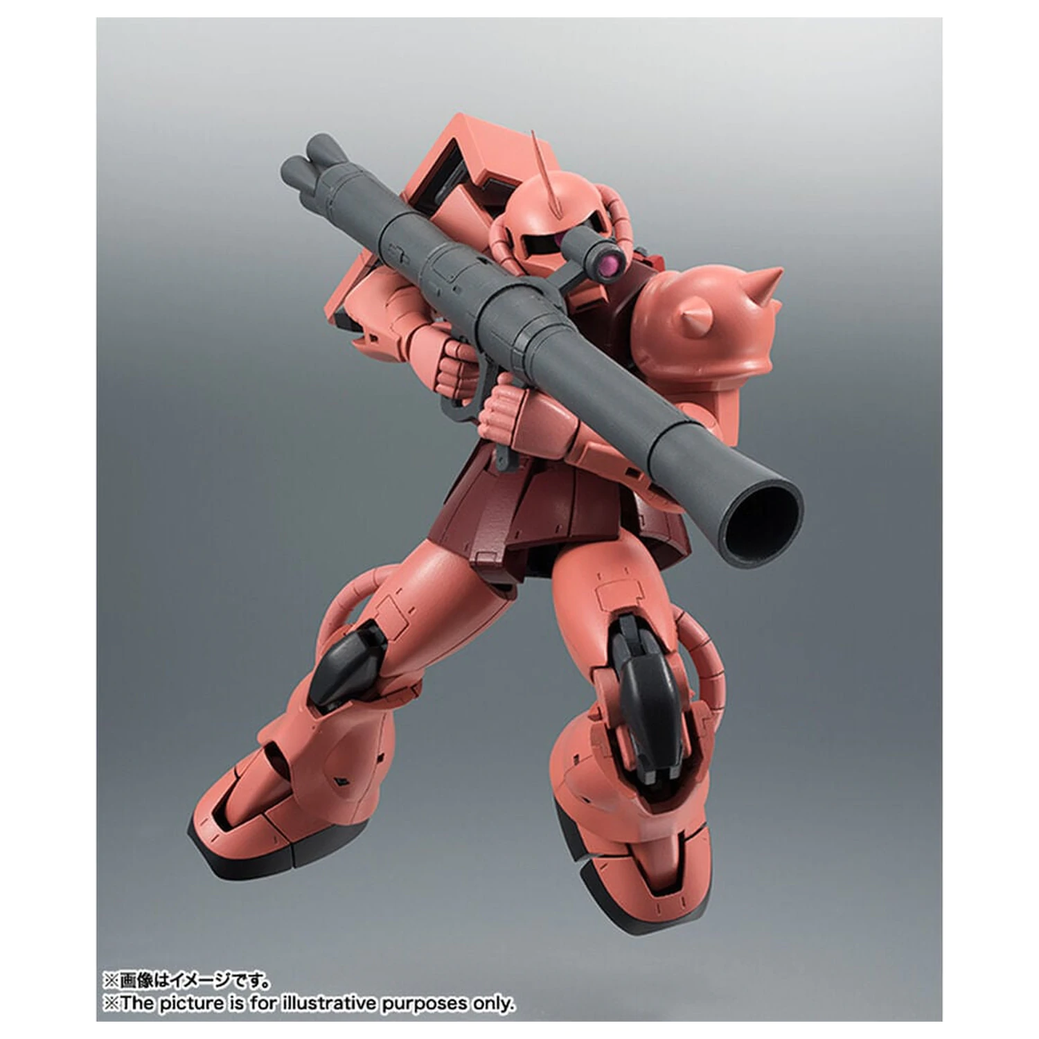 Mobile Suit Gundam Robot Spirits MS 06S Chars Zaku ver ANIME Reissue figura 12,5cm termékfotó