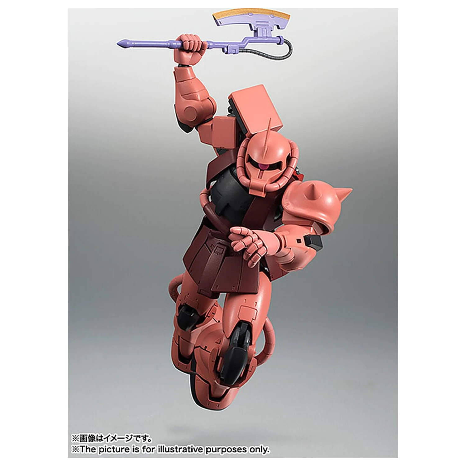 Mobile Suit Gundam Robot Spirits MS 06S Chars Zaku ver ANIME Reissue figura 12,5cm termékfotó