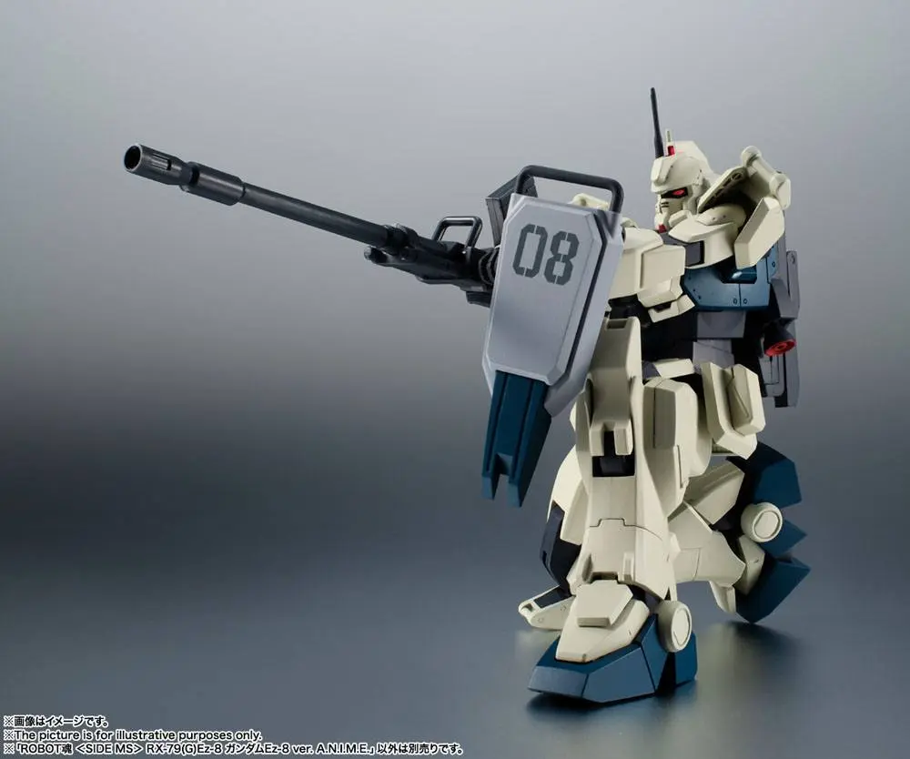 Mobile Suit Gundam Robot Spirits The 08th MS Team RX-79(G)Ez-8 GUNDAM Ez-8 ver. A.N.I.M.E. akciófigura 12 cm termékfotó