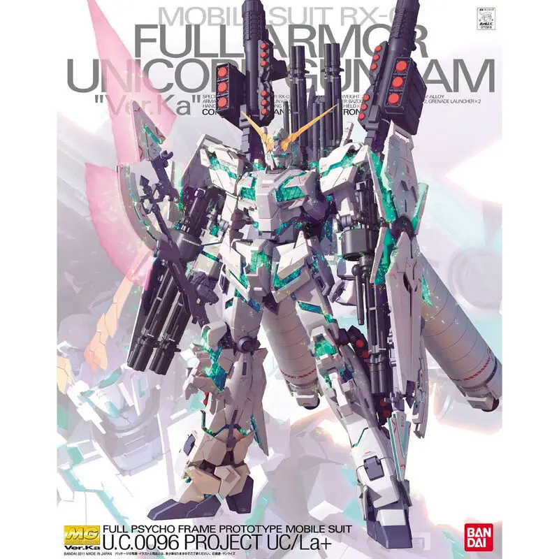 Mobile Suit Gundam RX-0 Egyszarvú Gundam ver KA Full Armor modell készlet figura 18cm termékfotó