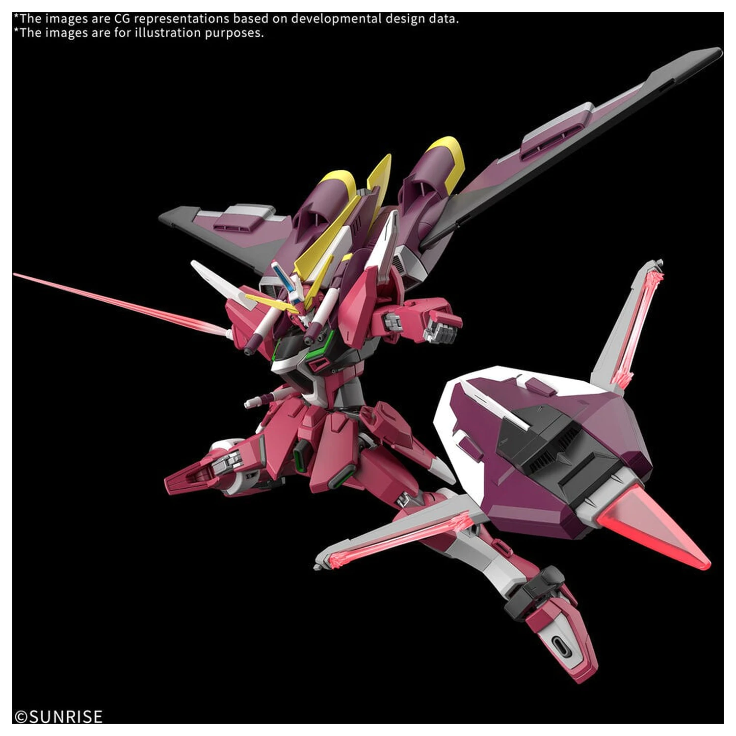 Mobile Suit Gundam Seed Freedom Zero Infinite Justice Gundam Booster Unit HG 1/144 Scale Modell készlet figura termékfotó