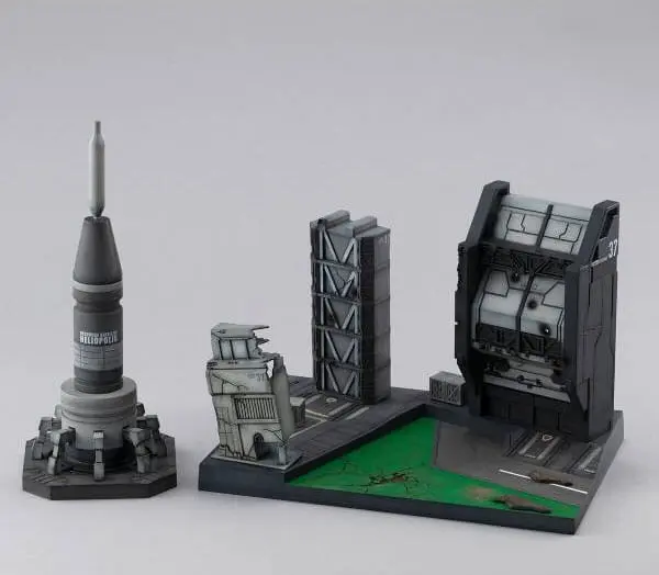Mobile Suit Gundam SEED Realistic Model Series 1/144 GS06 Heliopolis Battle Stage Diorama szobor termékfotó