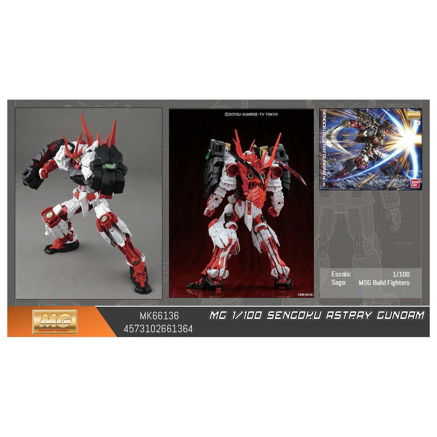 Mobile Suit Gundam Sengoku Astray MG 1/100 modell készlet figura termékfotó