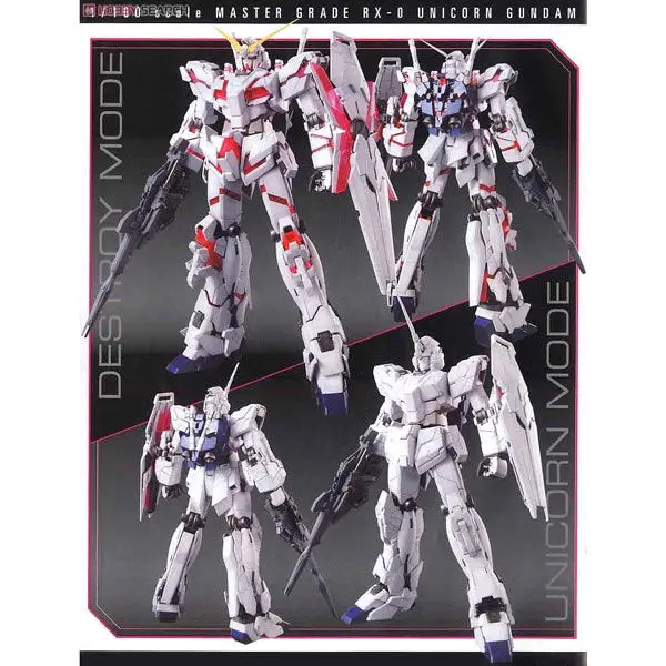 Mobile Suit Gundam Unicorn Gundam Unicorn UCversión OVA modell készlet figura termékfotó