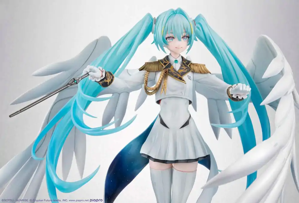 Mobile Suit Gundam x Hatsune Miku Lucrea Hatsune Miku x Wing Gundam Zero EW 45th Anniversary PVC szobor figura 27 cm     termékfotó