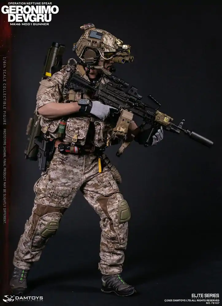 Modern Military 1/6 Geronimo Devgru - MK46 MOD1 Gunner (Operation Neptune Spear) akciófigura 30 cm termékfotó