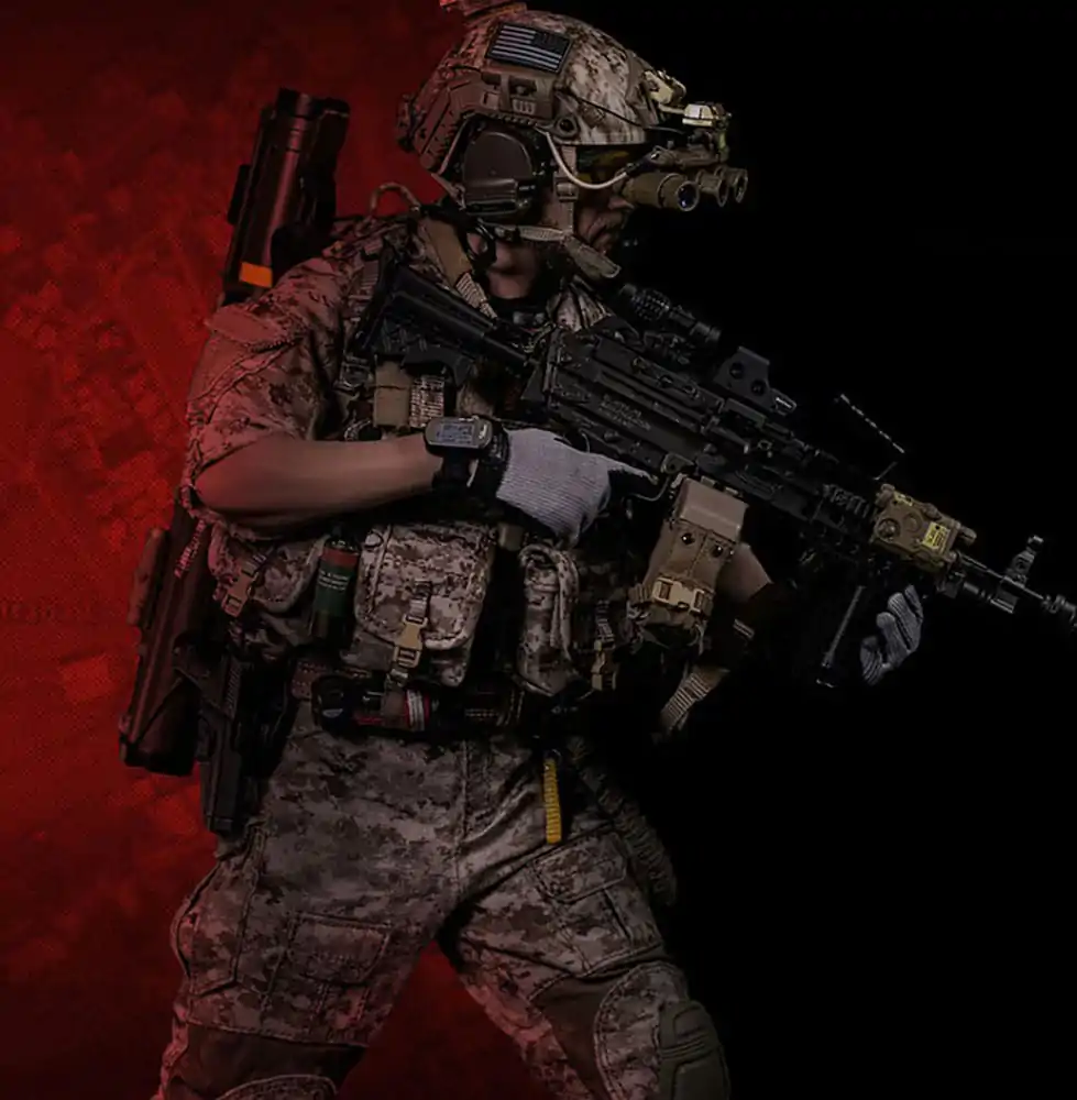 Modern Military 1/6 Geronimo Devgru - MK46 MOD1 Gunner (Operation Neptune Spear) akciófigura 30 cm termékfotó