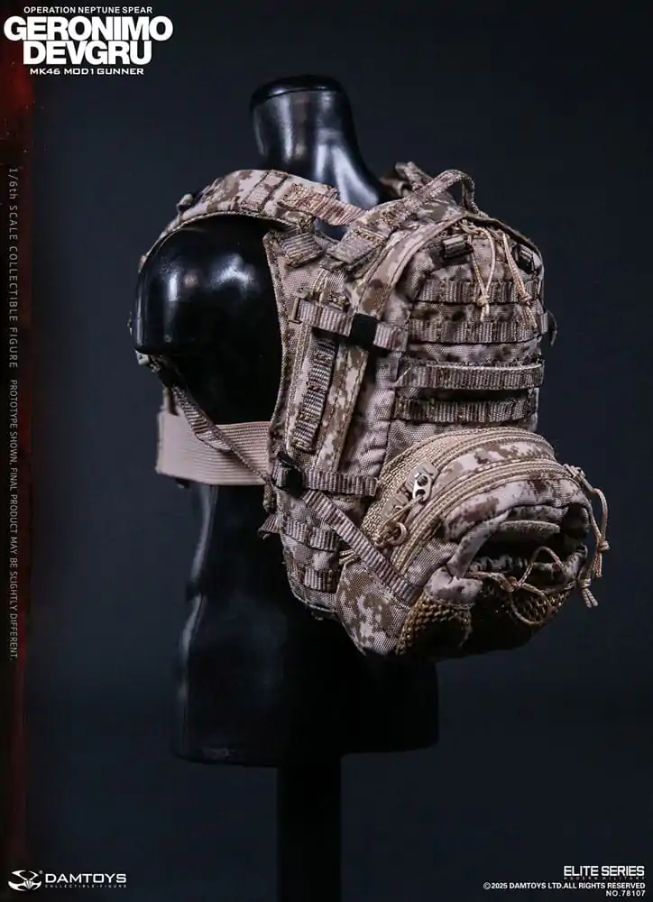 Modern Military 1/6 Geronimo Devgru - MK46 MOD1 Gunner (Operation Neptune Spear) akciófigura 30 cm termékfotó