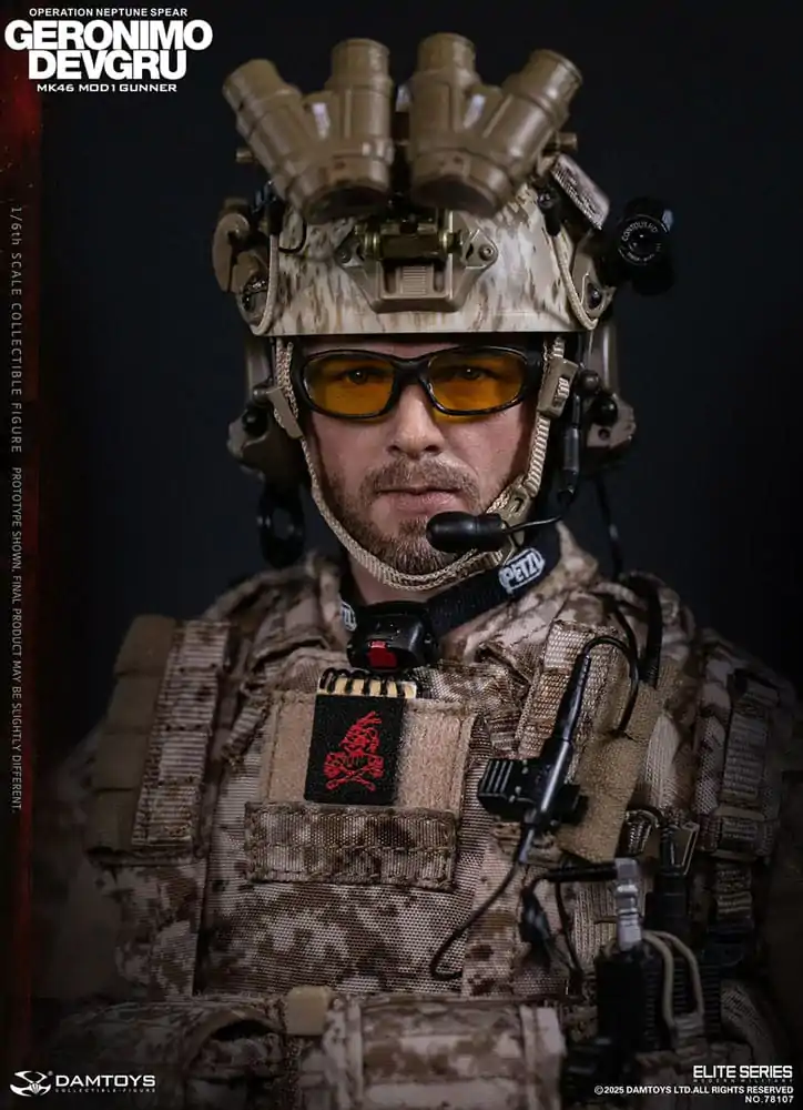 Modern Military 1/6 Geronimo Devgru - MK46 MOD1 Gunner (Operation Neptune Spear) akciófigura 30 cm termékfotó