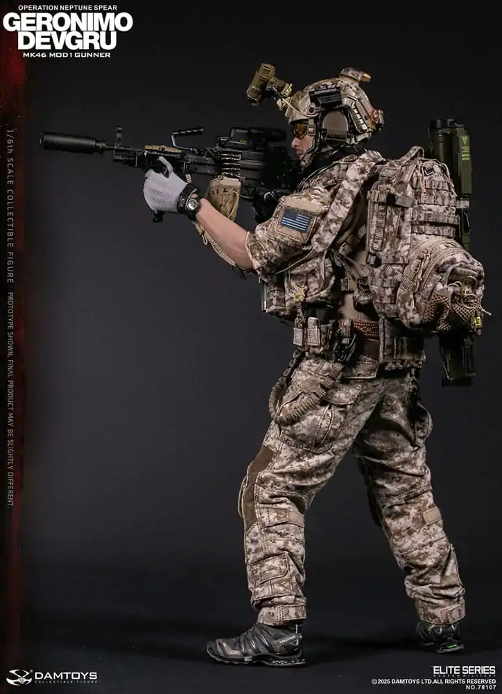Modern Military 1/6 Geronimo Devgru - MK46 MOD1 Gunner (Operation Neptune Spear) akciófigura 30 cm termékfotó