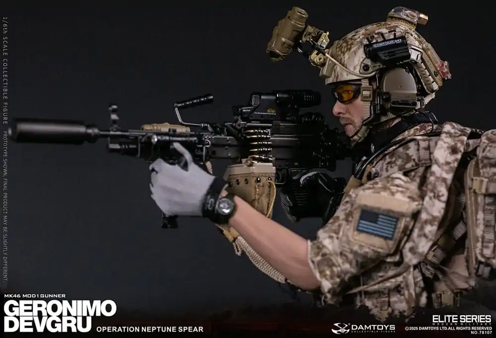 Modern Military 1/6 Geronimo Devgru - MK46 MOD1 Gunner (Operation Neptune Spear) akciófigura 30 cm termékfotó