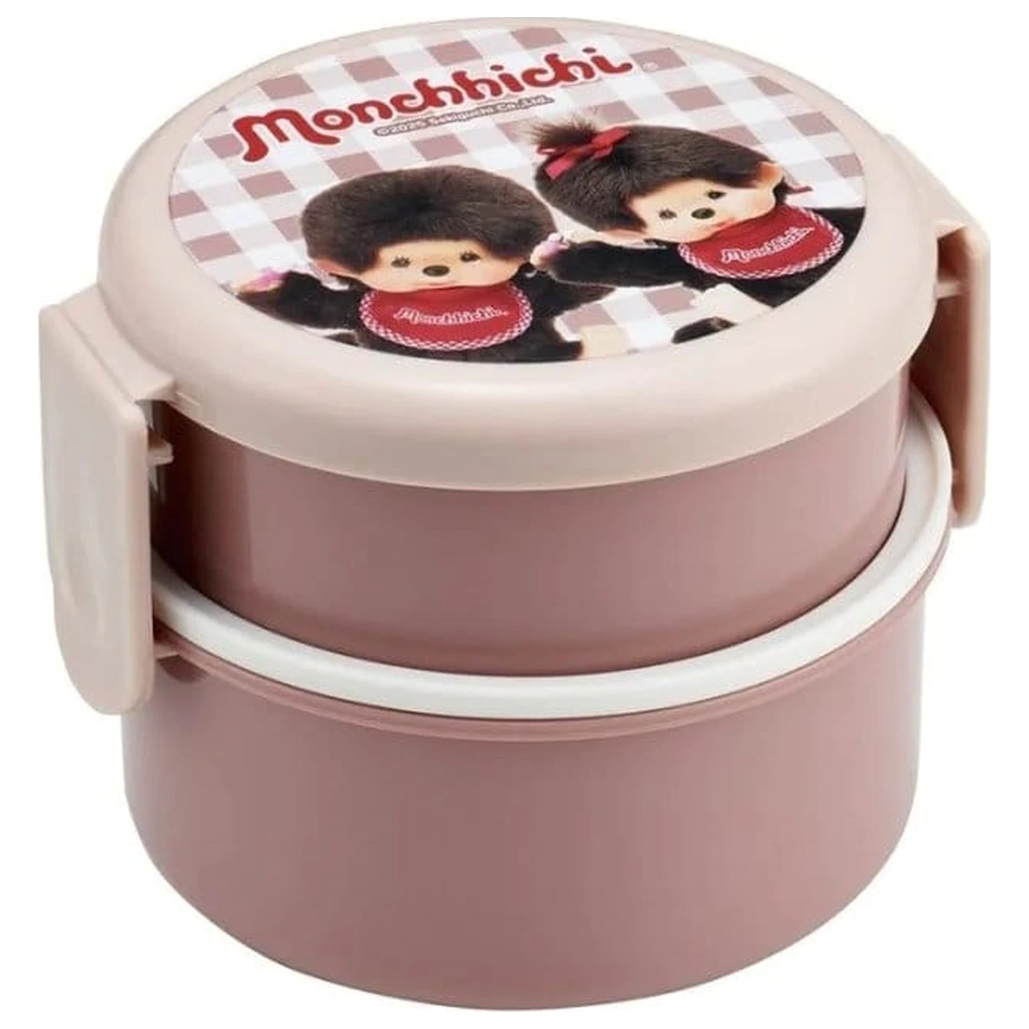 Monchhichi emeletes kerek uzsonnás doboz 230ml+270ml termékfotó