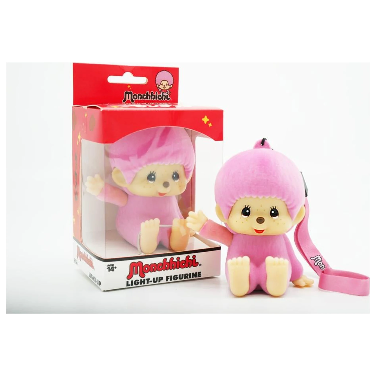 Monchhichi Pink LED világító figura 9cm termékfotó