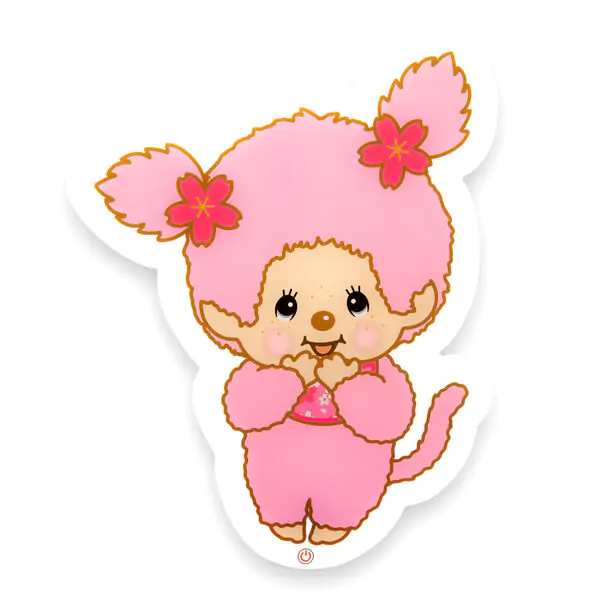 Monchhichi Pink Neon lámpa termékfotó