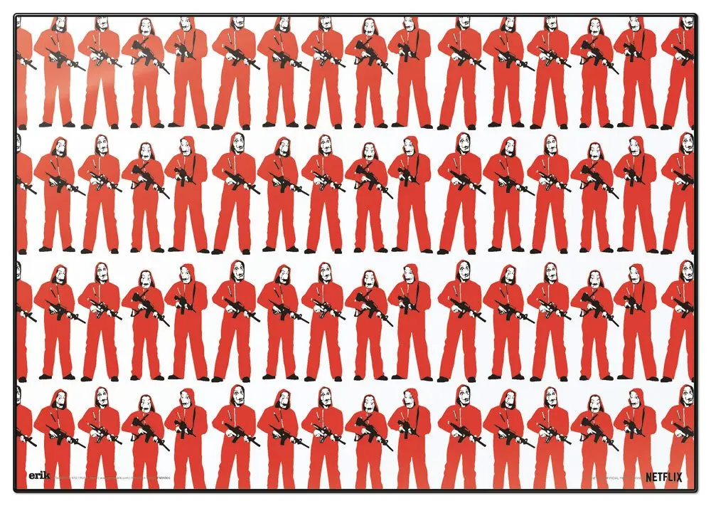 Money Heist Desk mat figures aszali könyöklő egérpad termékfotó