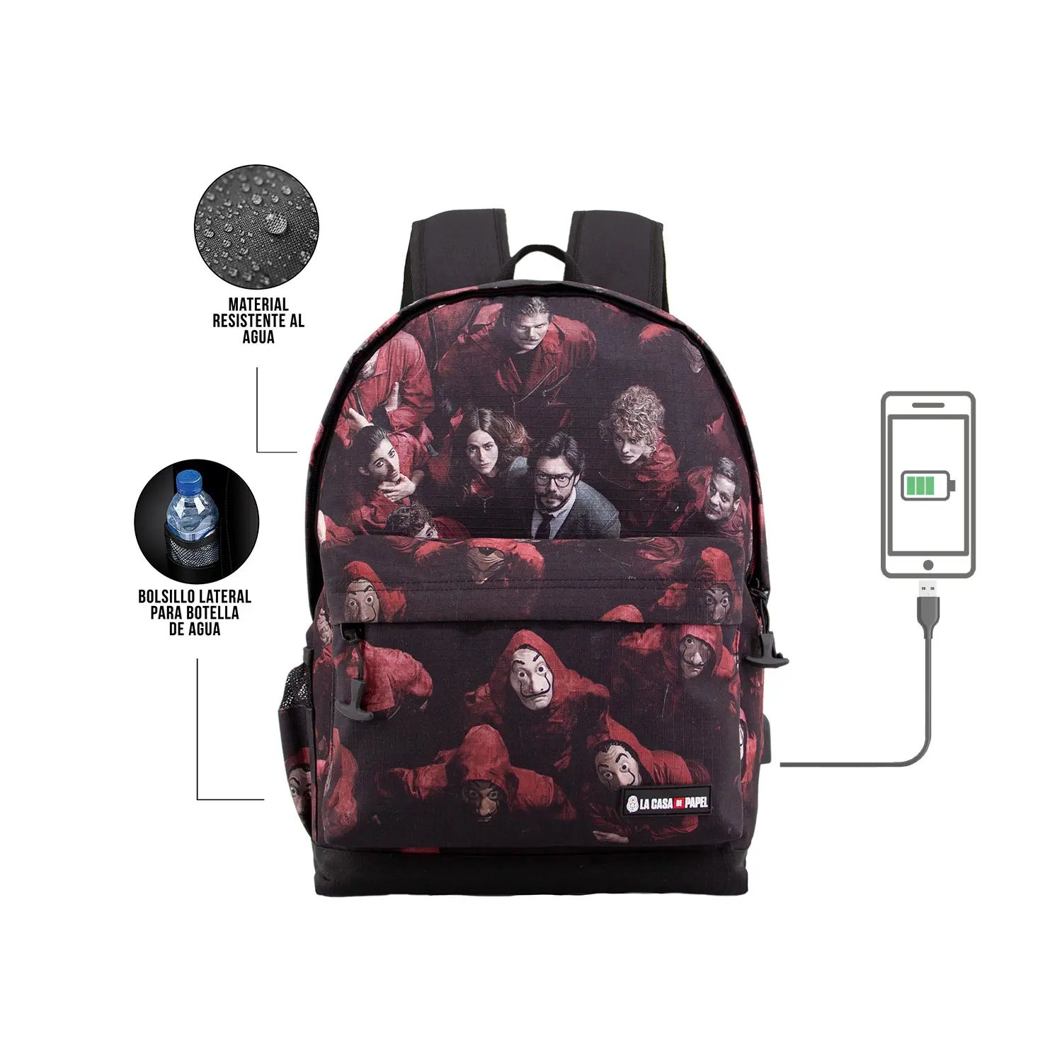 Money Heist Together táska hátizsák 45cm termékfotó