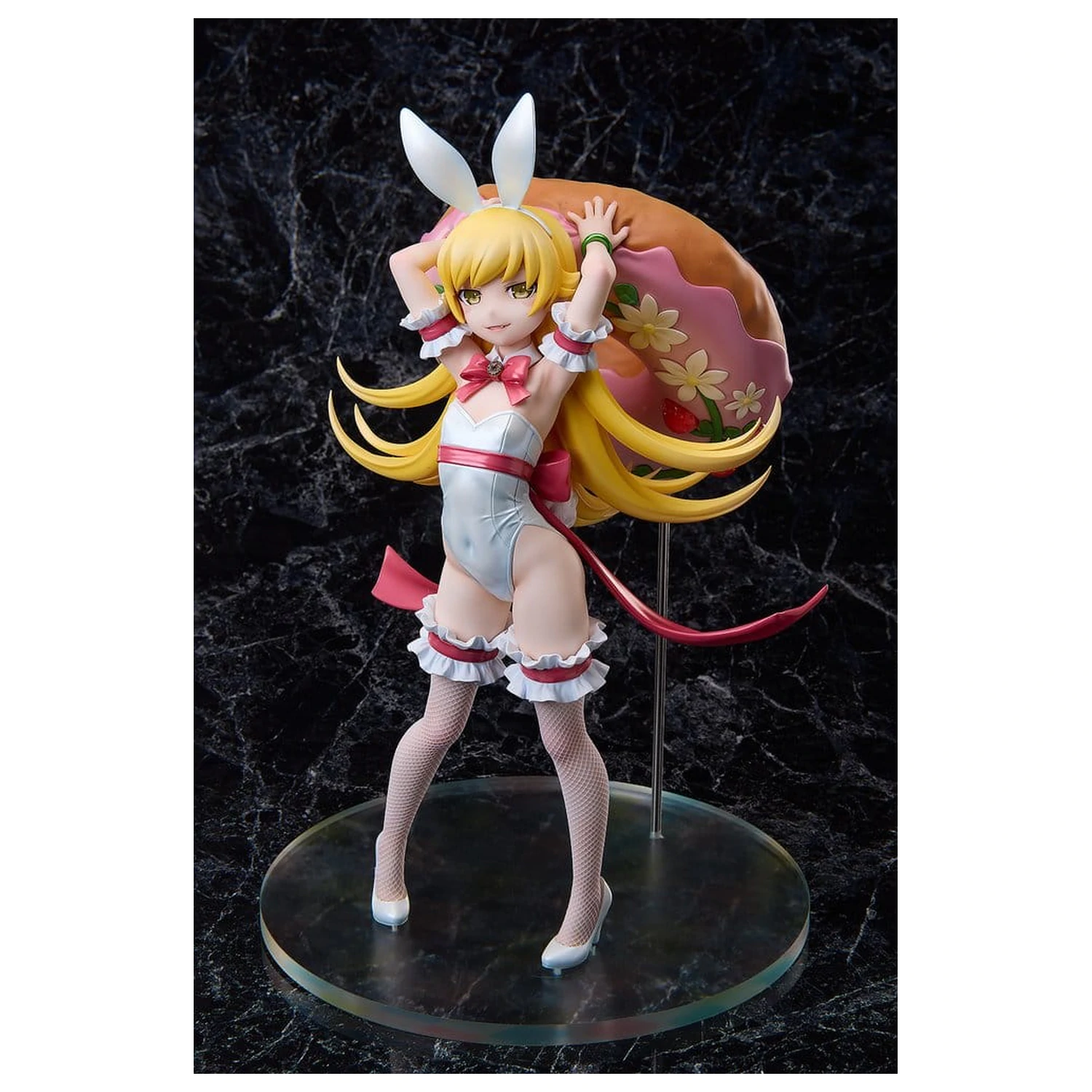 Monogatari Series 1/4 Shinobu Oshino White Bunny Ver. PVC szobor figura 35 cm   termékfotó